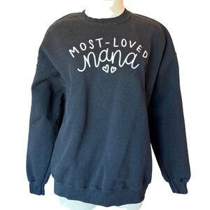 Gildan Heavy Blend Most Loved Nana Crewneck Sweatshirt Black Size‎ XL